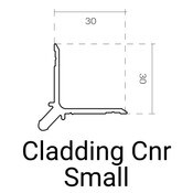 Knotwood Cladding Internal/External Corner Small Male 25mm - 6500mm